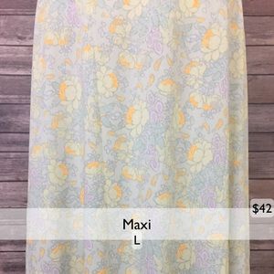 LuLaRoe Large Maxi Skirt